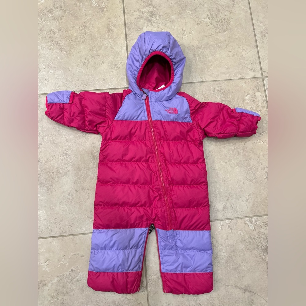 The North Face Lil Snuggler Down Bunting Infant Baby Snowsuit 3-6 Months